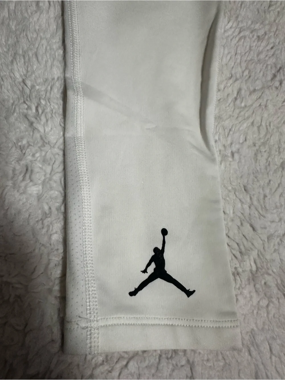 Jordan White Leggings with Black Waistband and Jumpman